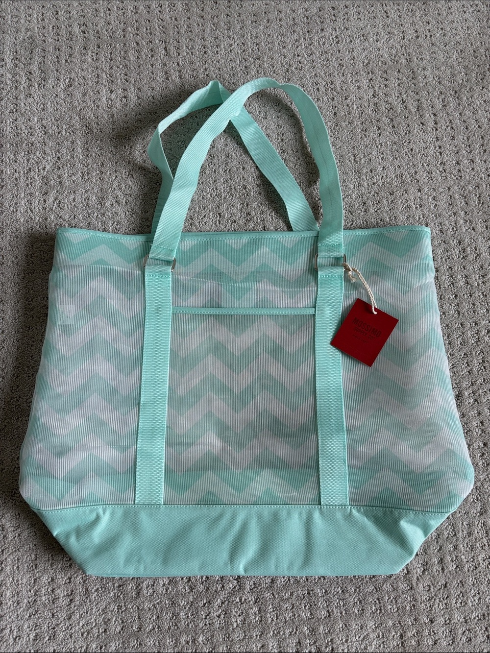 Mint Chevron Beach Tote Bag by Mossimo Supply Co